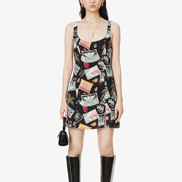 Reformation Noha Postcard Mini Dress - Picture 1 of 5